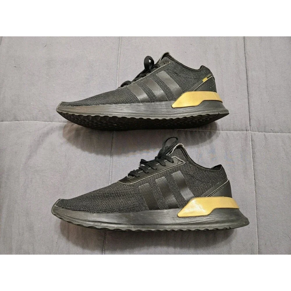 Adidas Originals U_Path X C Black & Gold Running Sneakers Mens Size 10.5 FW7573